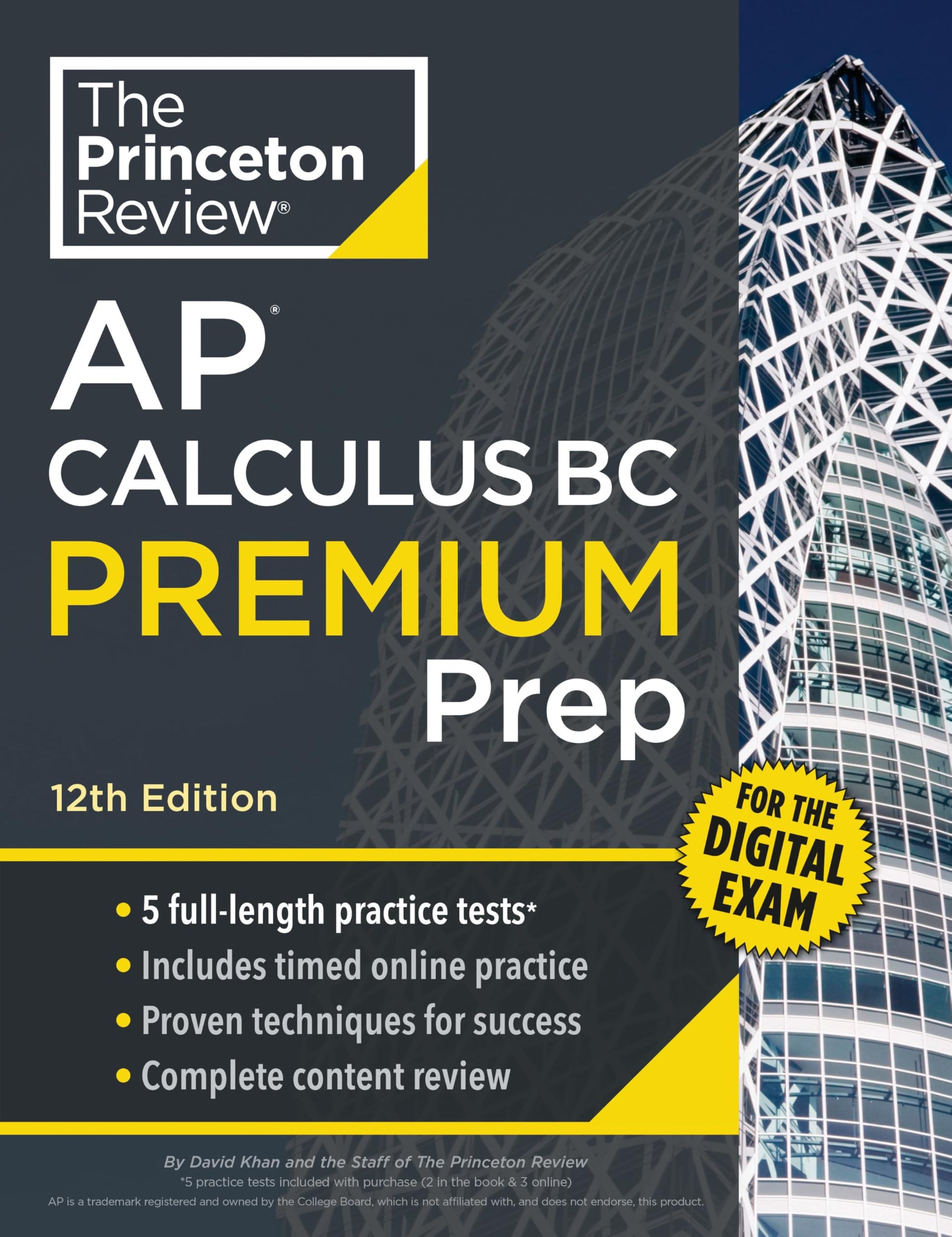 Princeton Review AP Calculus BC Premium Prep, 12th Edition: 5 Practice Tests + Digital Practice Online + Content Review book cover