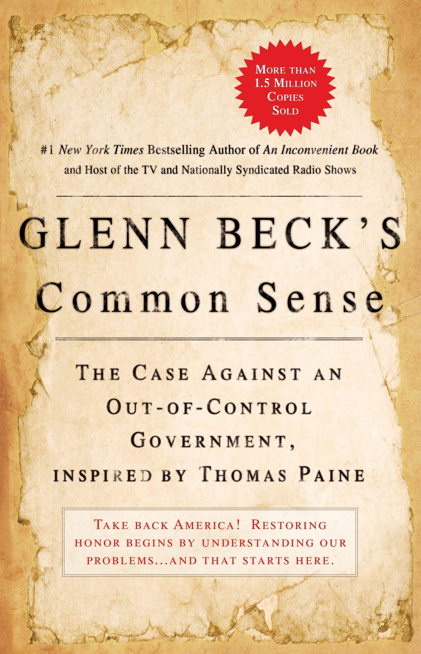 Glenn Beck's Common Sense: The Case Against an Ouf-Of-Control Government, Inspired by Thomas Paine book cover