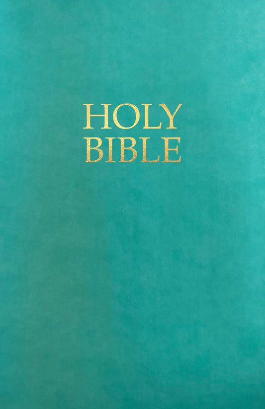 Kjver Gift and Award Holy Bible, Deluxe Edition, Coastal Blue Ultrasoft: (King James Version Easy Read, Red Letter) book cover