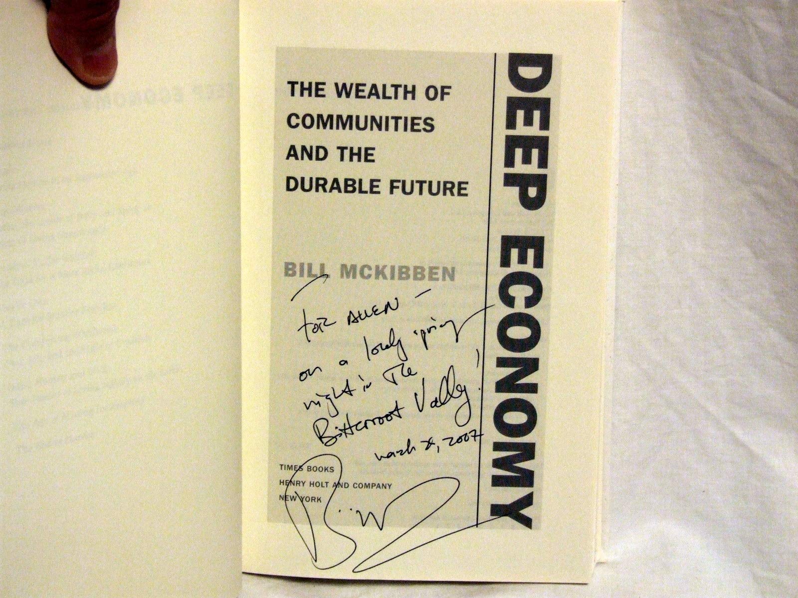 Deep Economy: The Wealth of Communities and the Durable Future book cover