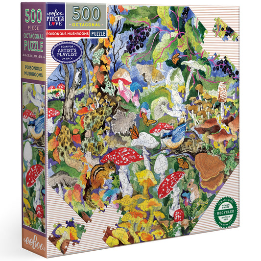 Poisonous Mushrooms 500 Piece Octagonal Puzzle book cover