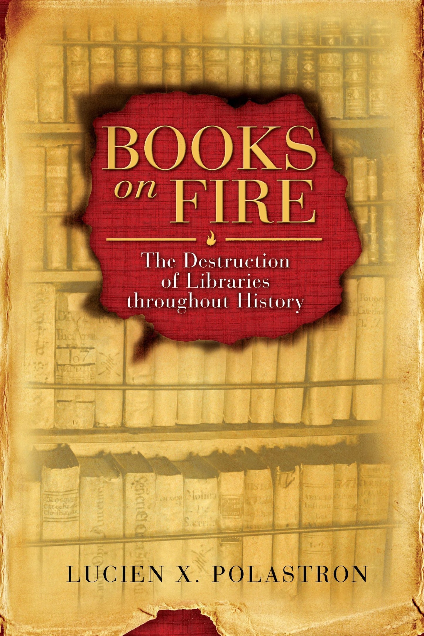 Books on Fire: The Destruction of Libraries Throughout History book cover