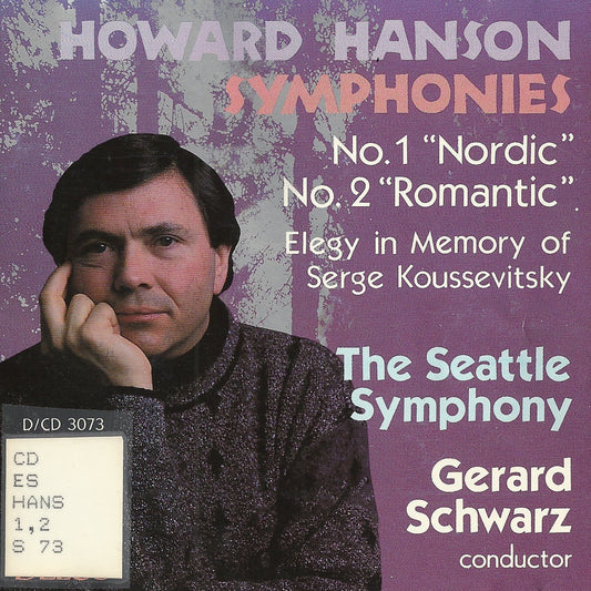 Howard Hanson Symphonies No. 1 "Nordic" and No. 2 "Romantic" book cover