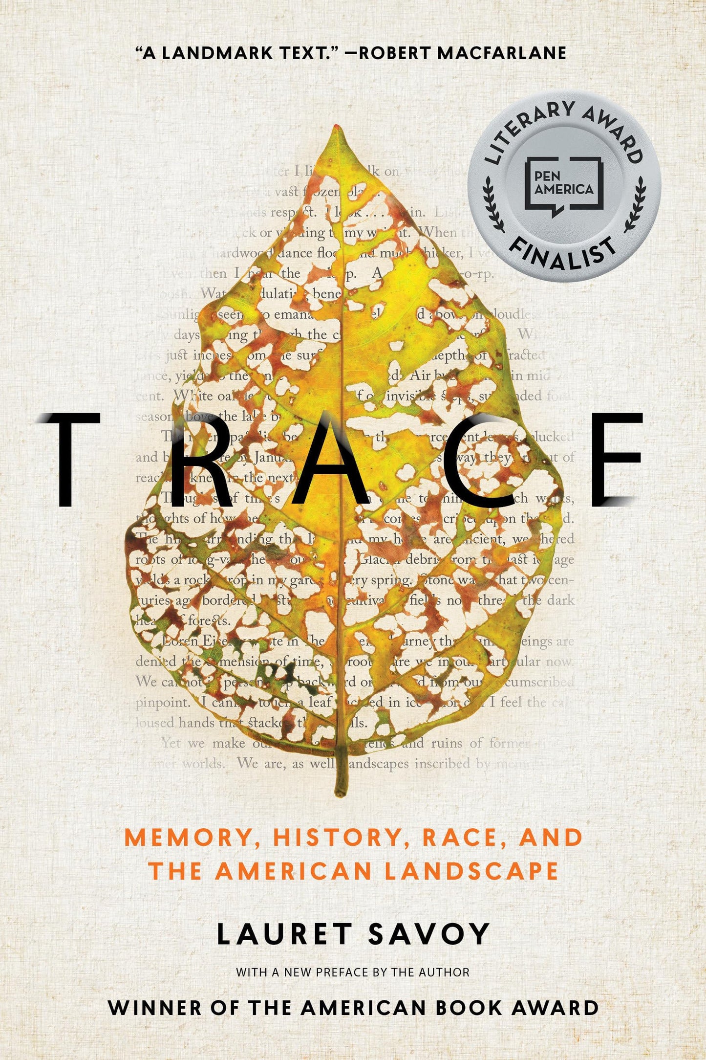 Trace: Memory, History, Race, and the American Landscape book cover