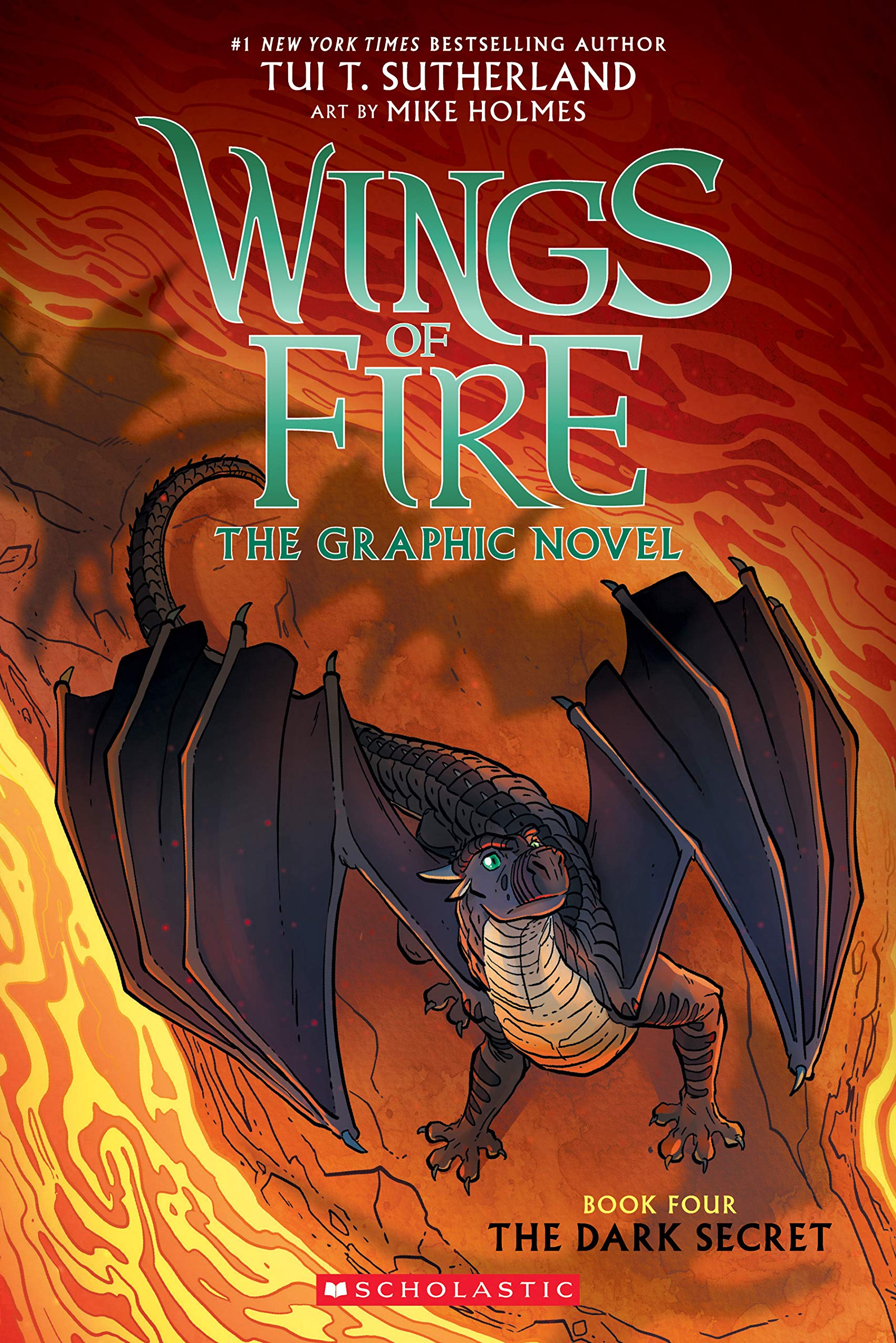Wings of Fire: The Dark Secret: A Graphic Novel (Wings of Fire Graphic Novel #4): Volume 4 book cover