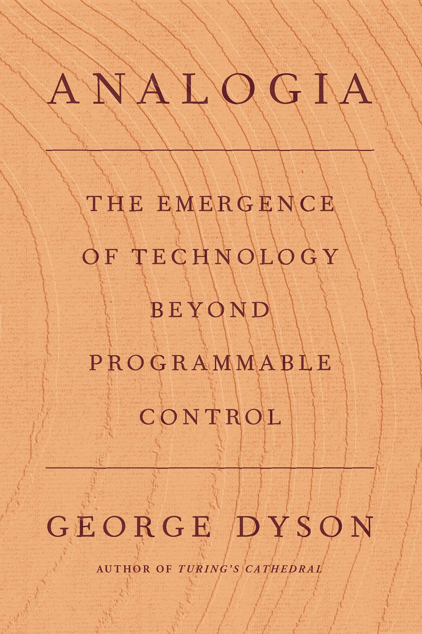 Analogia: The Emergence of Technology Beyond Programmable Control book cover