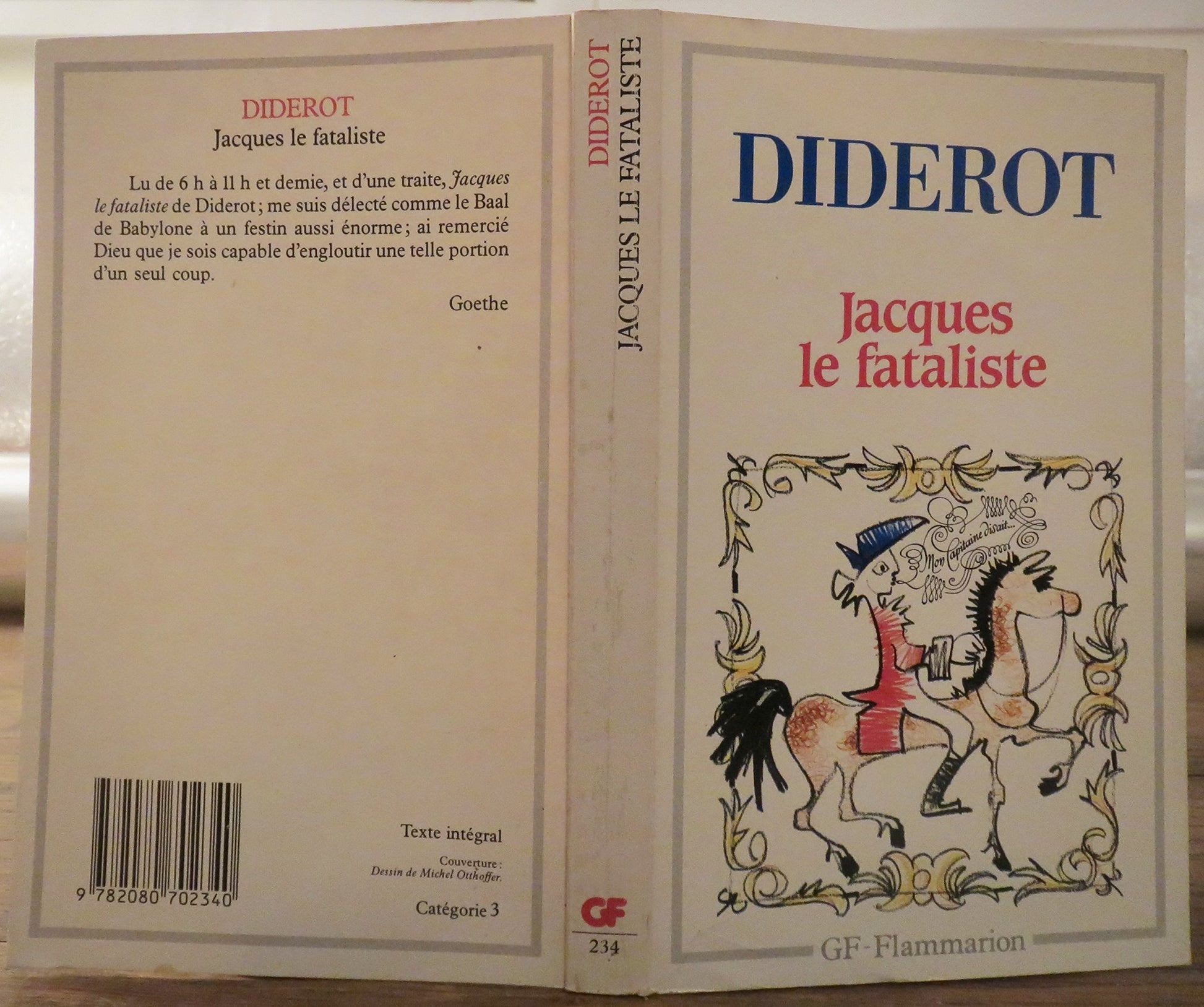 Jacques le fataliste et son maitre book cover
