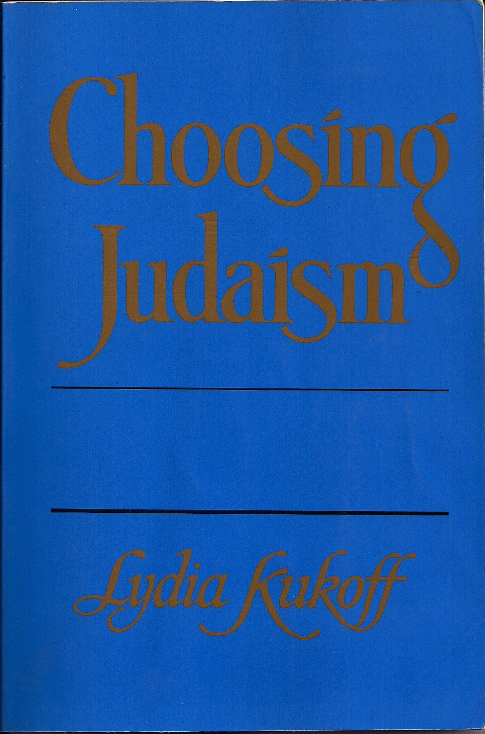 Choosing Judaism book cover