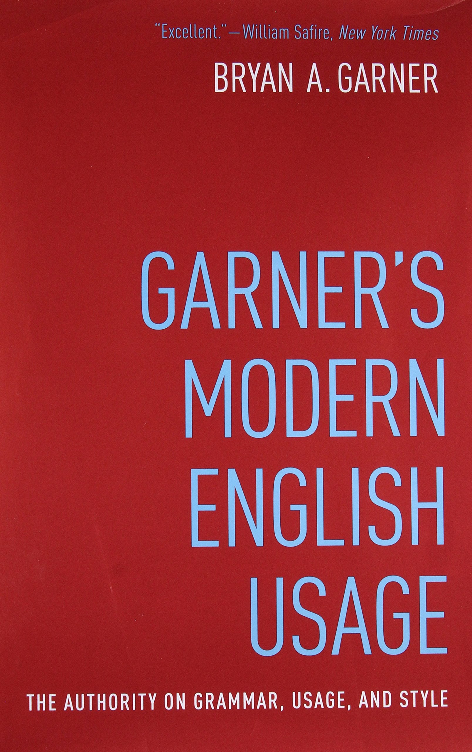 Garner's Modern English Usage book cover