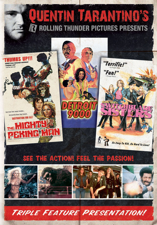 Quentin Tarantino's Rolling Thunder Pictures Triple Feature (The Mighty Peking Man / Detroit 9000 / Switchblade Sisters)