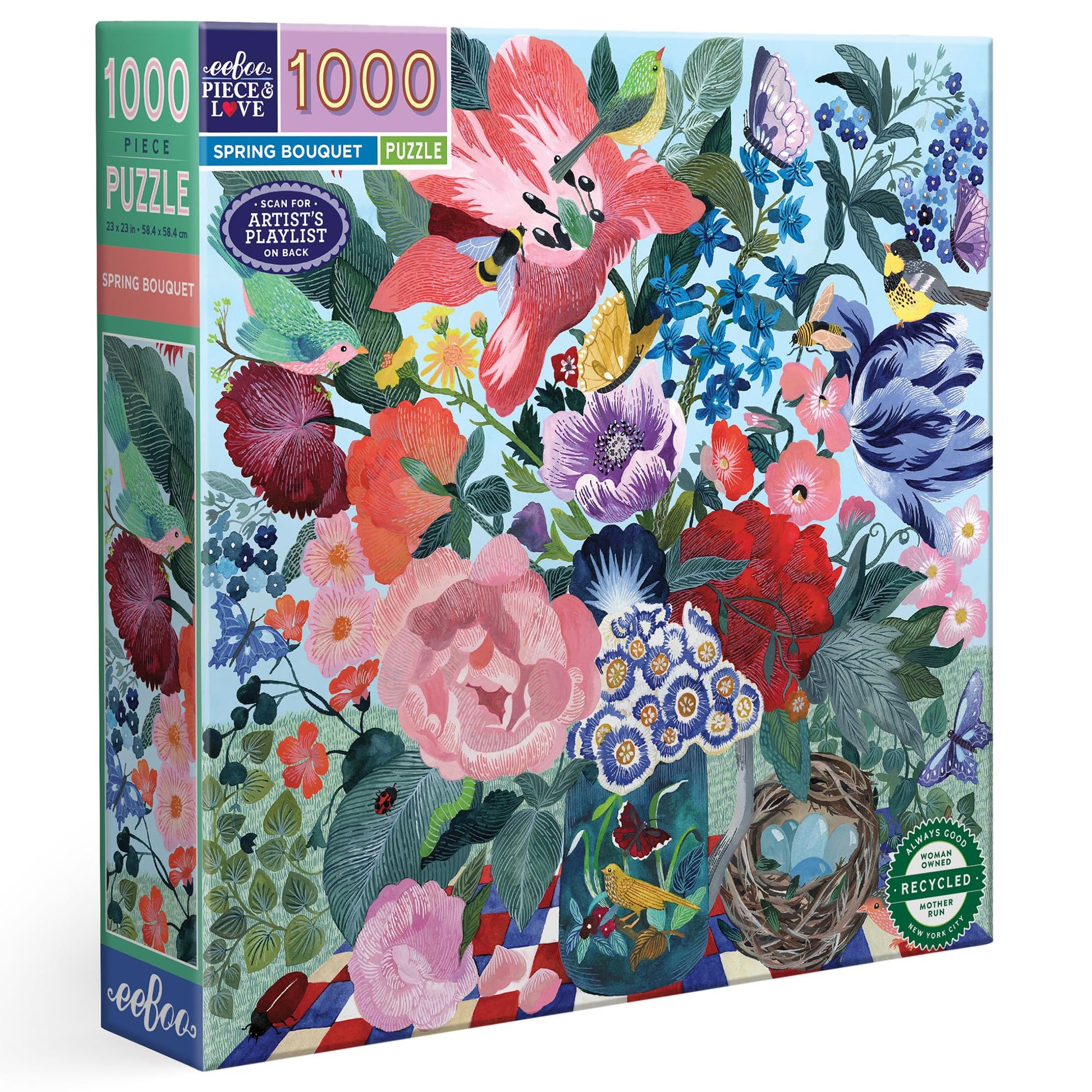 Spring Bouquet 1000 Piece Puzzle book cover