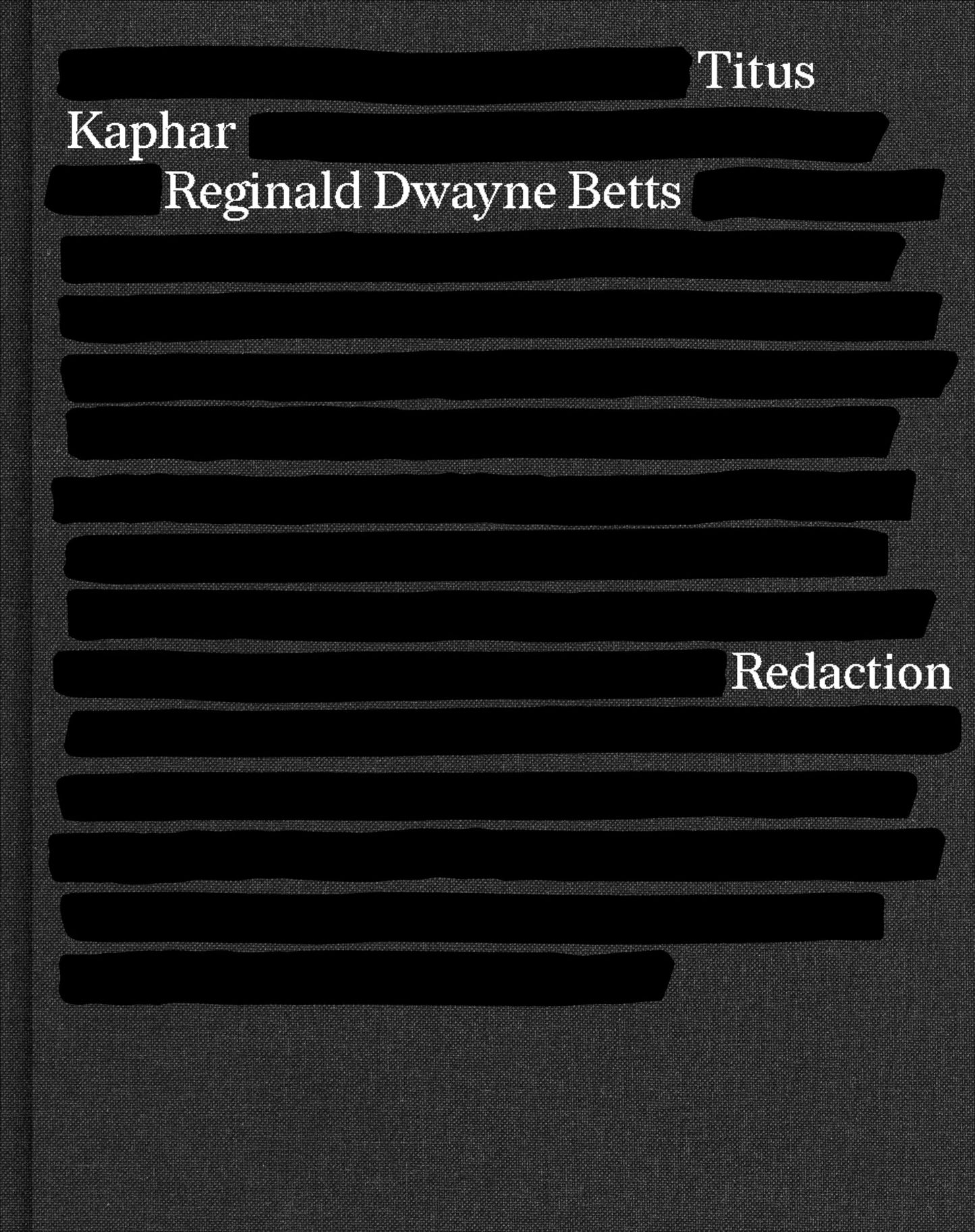 Redaction book cover