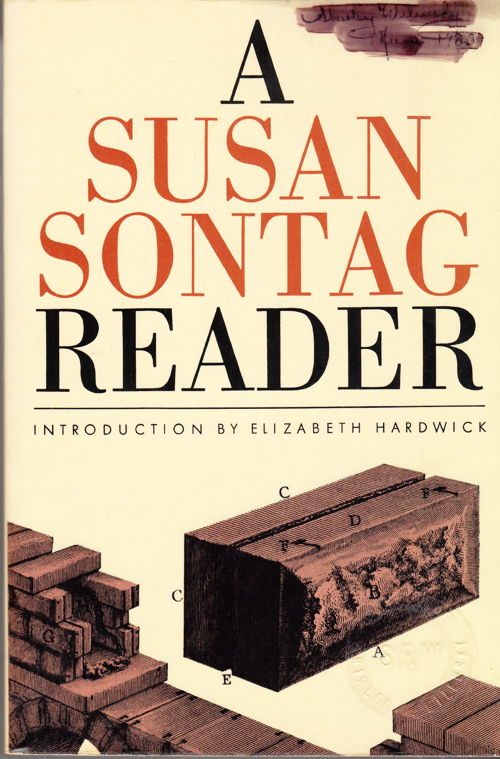 Susan Sontag Rdr V569 (Vintage Books) book cover