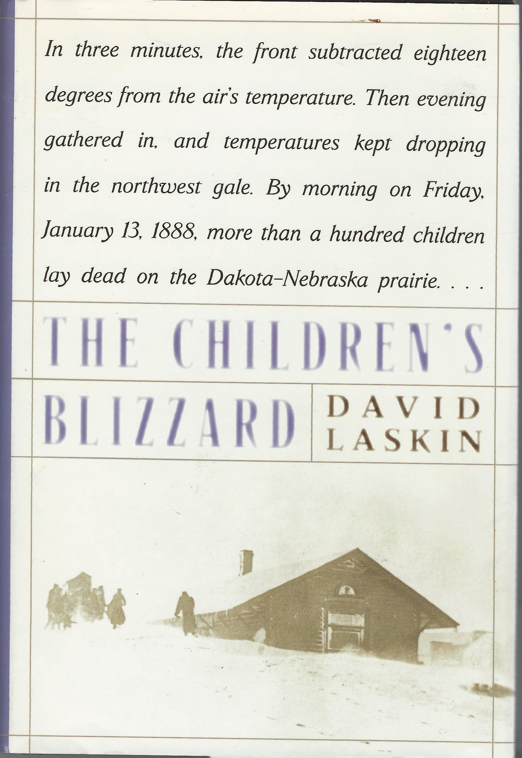 Children's Blizzard book cover