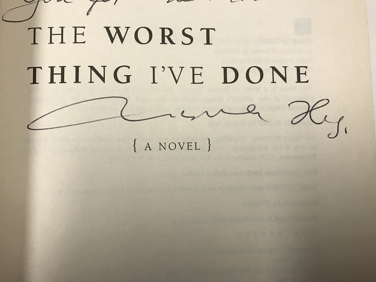 Worst Thing I've Done book cover