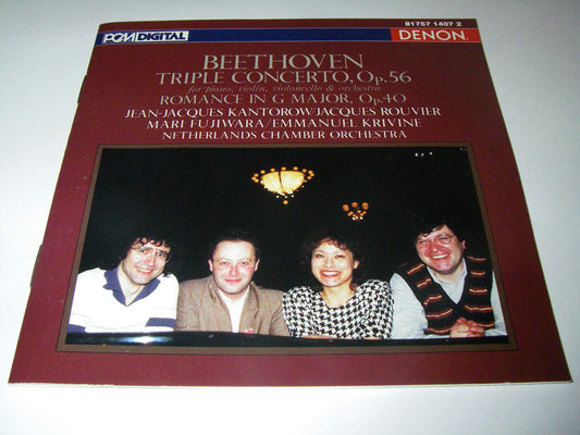 Beethoven: Triple Concerto, Op. 56 for Piano, Violin, Violincello & Orchestra; Romance in G Major, Op. 40 book cover