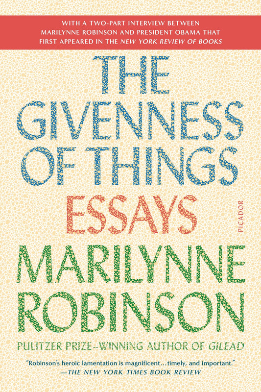 Givenness of Things: Essays book cover