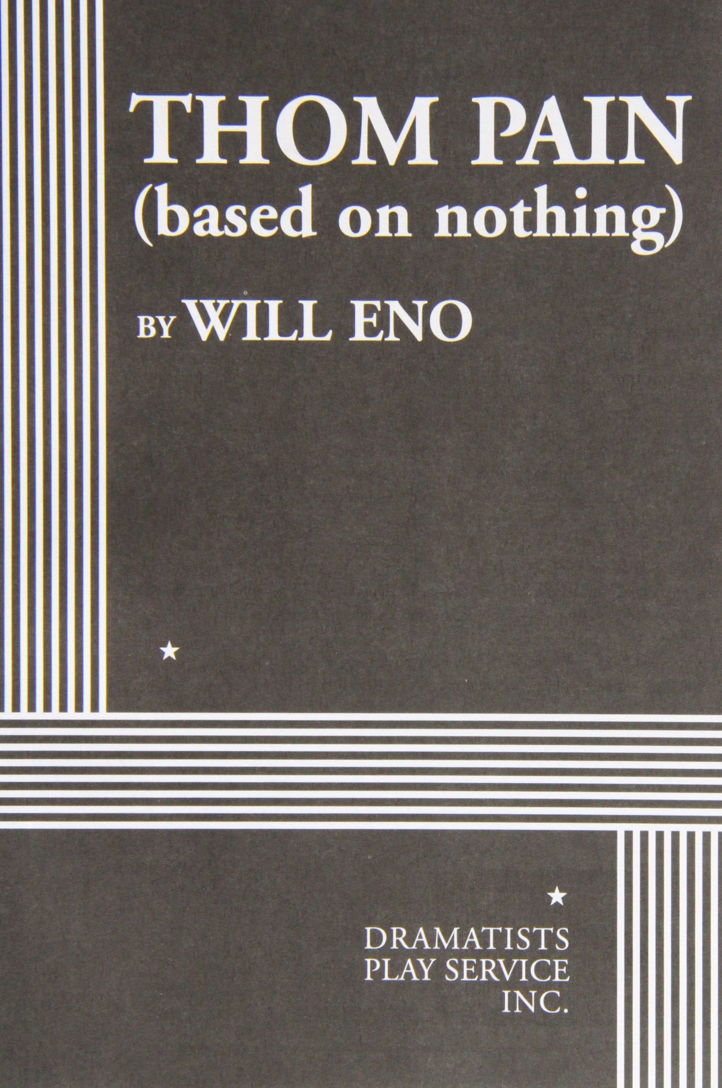 Thom Pain (Based on Nothing) book cover
