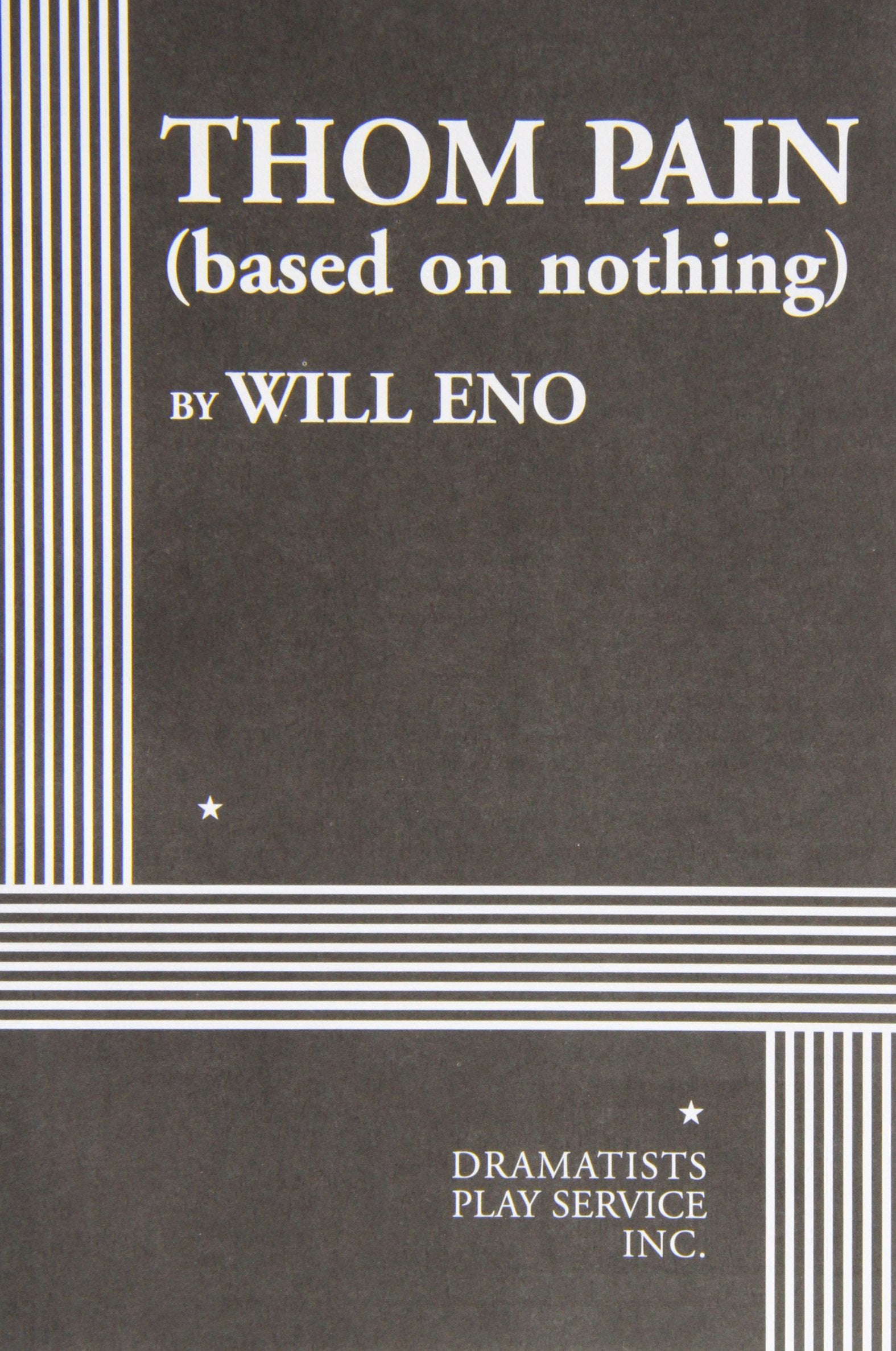 Thom Pain (Based on Nothing) book cover
