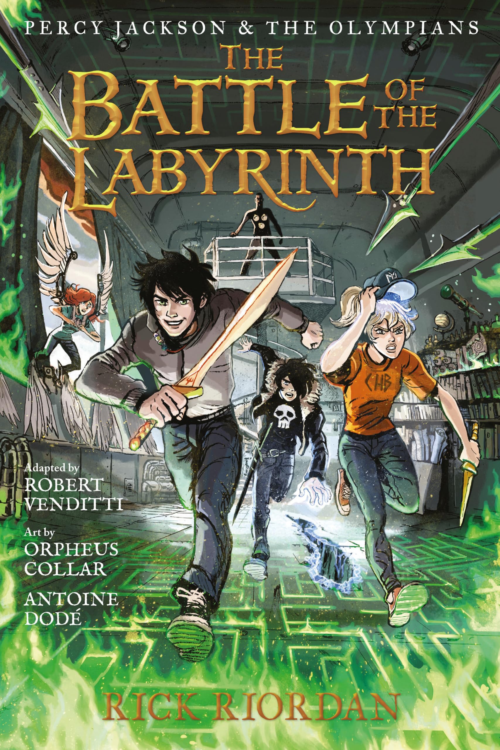 Percy Jackson and the Olympians: Battle of the Labyrinth: The Graphic Novel, The-Percy Jackson and the Olympians book cover