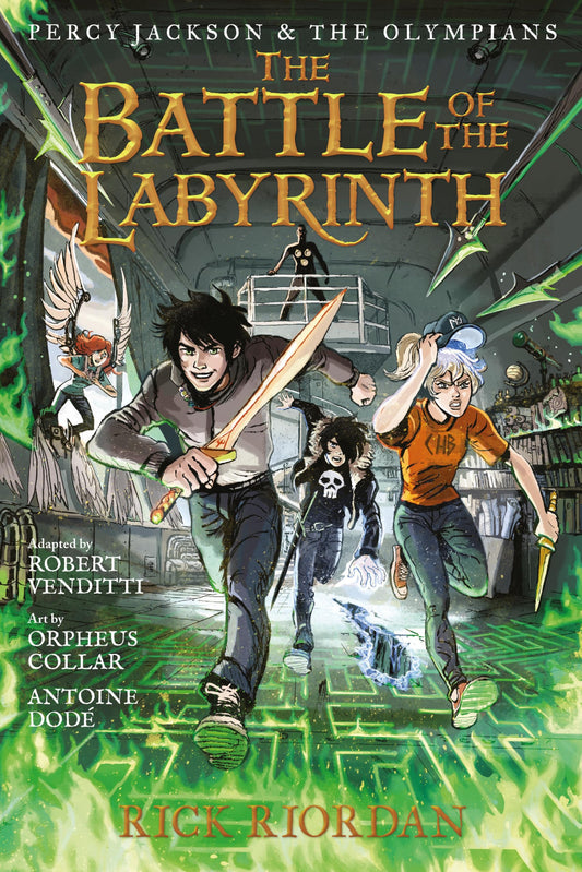 Percy Jackson and the Olympians: Battle of the Labyrinth: The Graphic Novel, The-Percy Jackson and the Olympians book cover