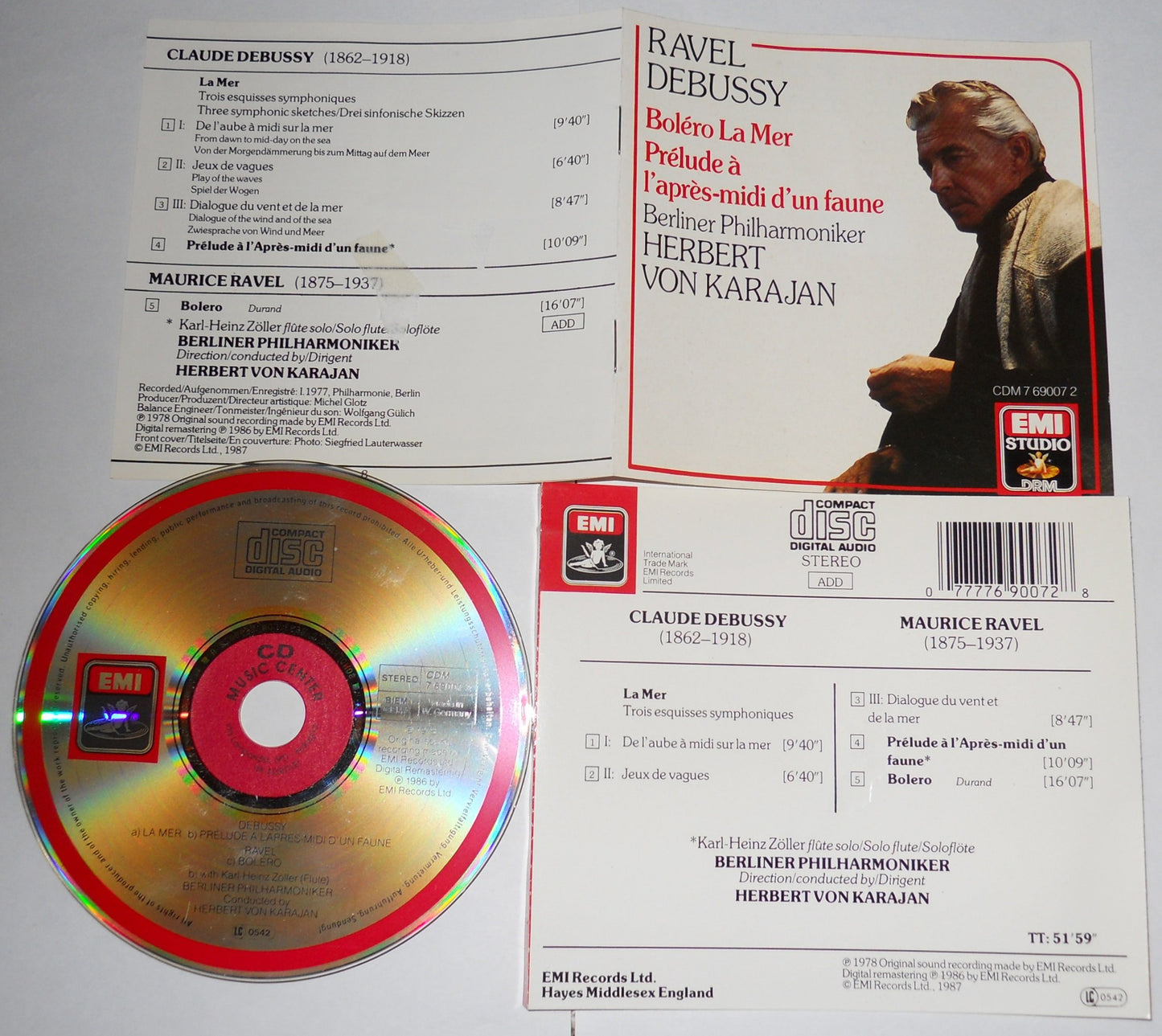 Debussy / La Mer, Prelude A L'Apres-MIDI /Ravel, Bolero