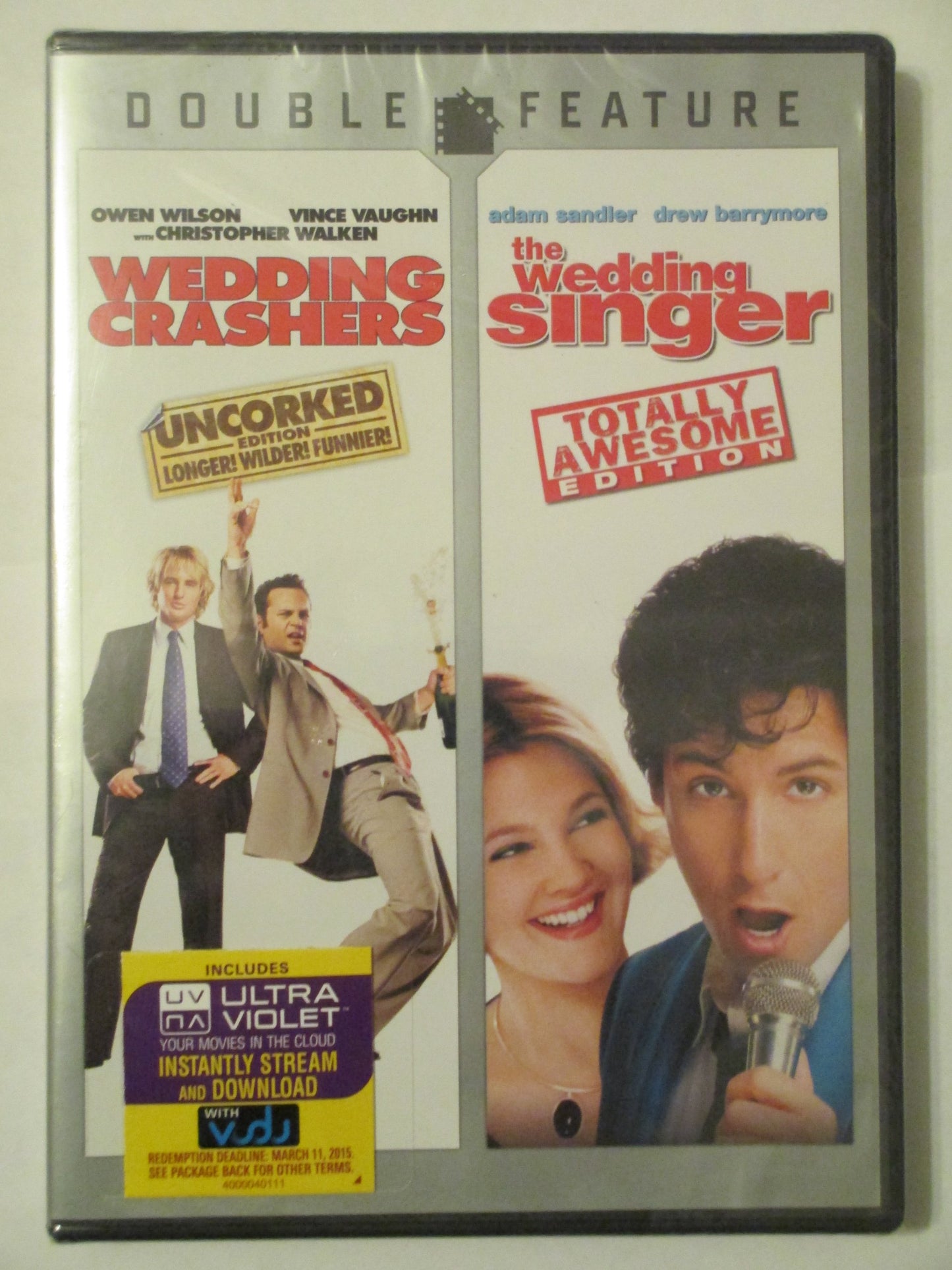 Wedding Crashers (Uncorked Edition)/The Wedding Singer (Totally Awesome Edition) - Double Feature Dvd