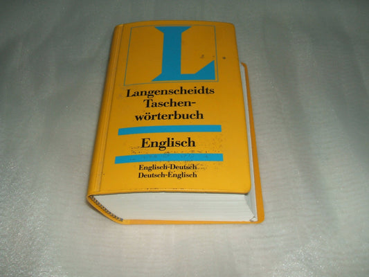Langenscheidt's Pocket Dictionary of the English and German Languages (Taschenworterbuch Englisch-Deutsch) (English and German Edition) book cover