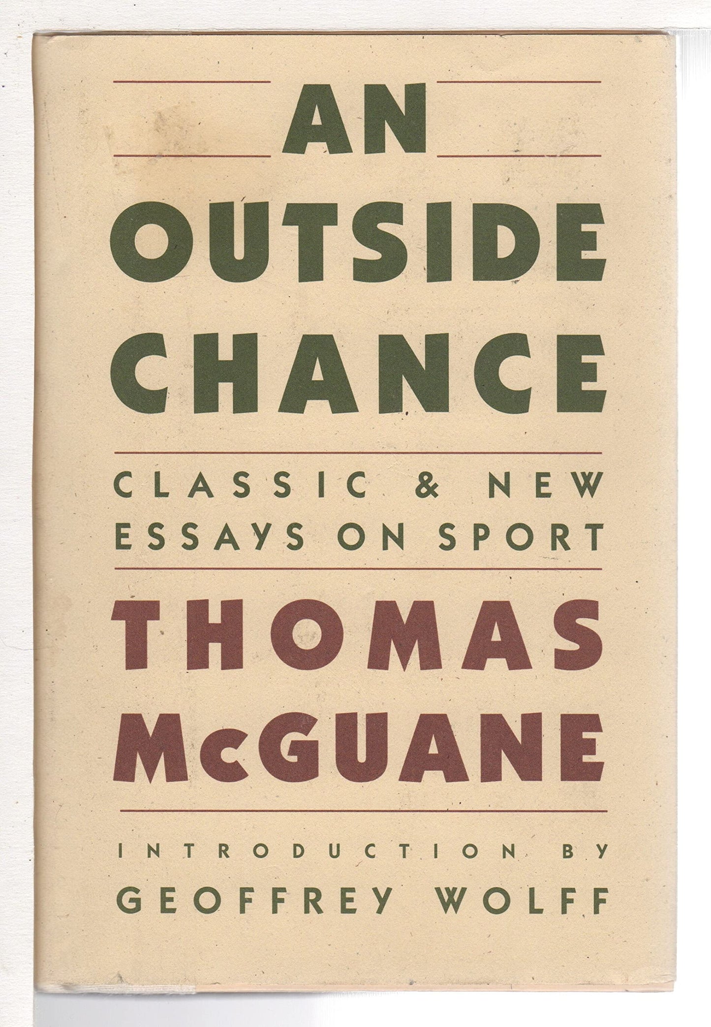 Outside Chance: Classic and New Essays on Sport