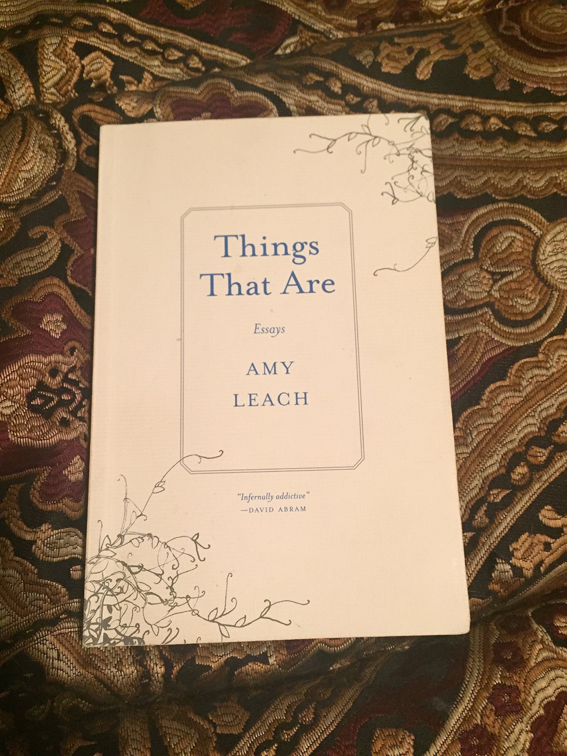 Things That Are: Essays book cover
