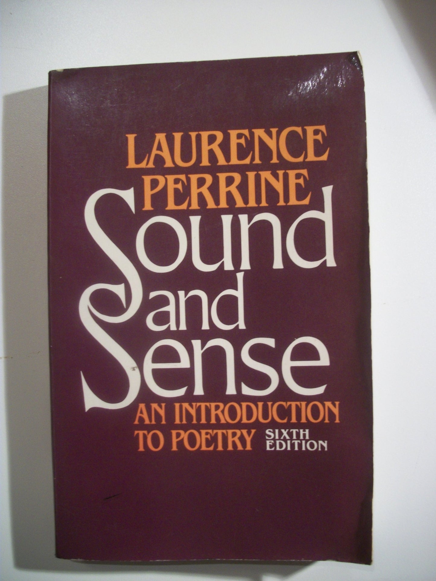 Sound and Sense: An Introduction to Poetry