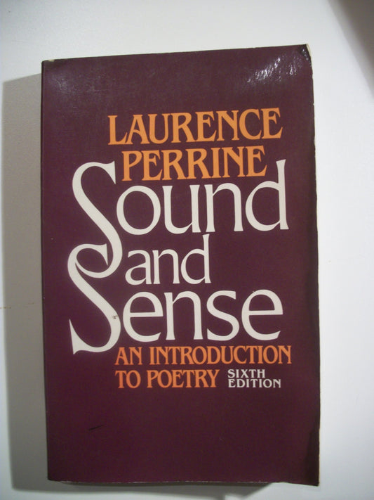 Sound and Sense: An Introduction to Poetry