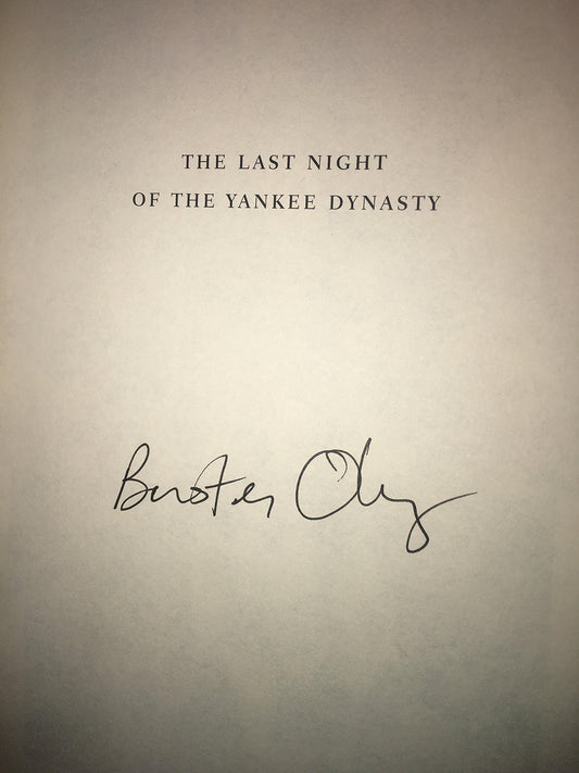 Last Night of the Yankee Dynasty: The Game, the Team, and the Cost of Greatness book cover