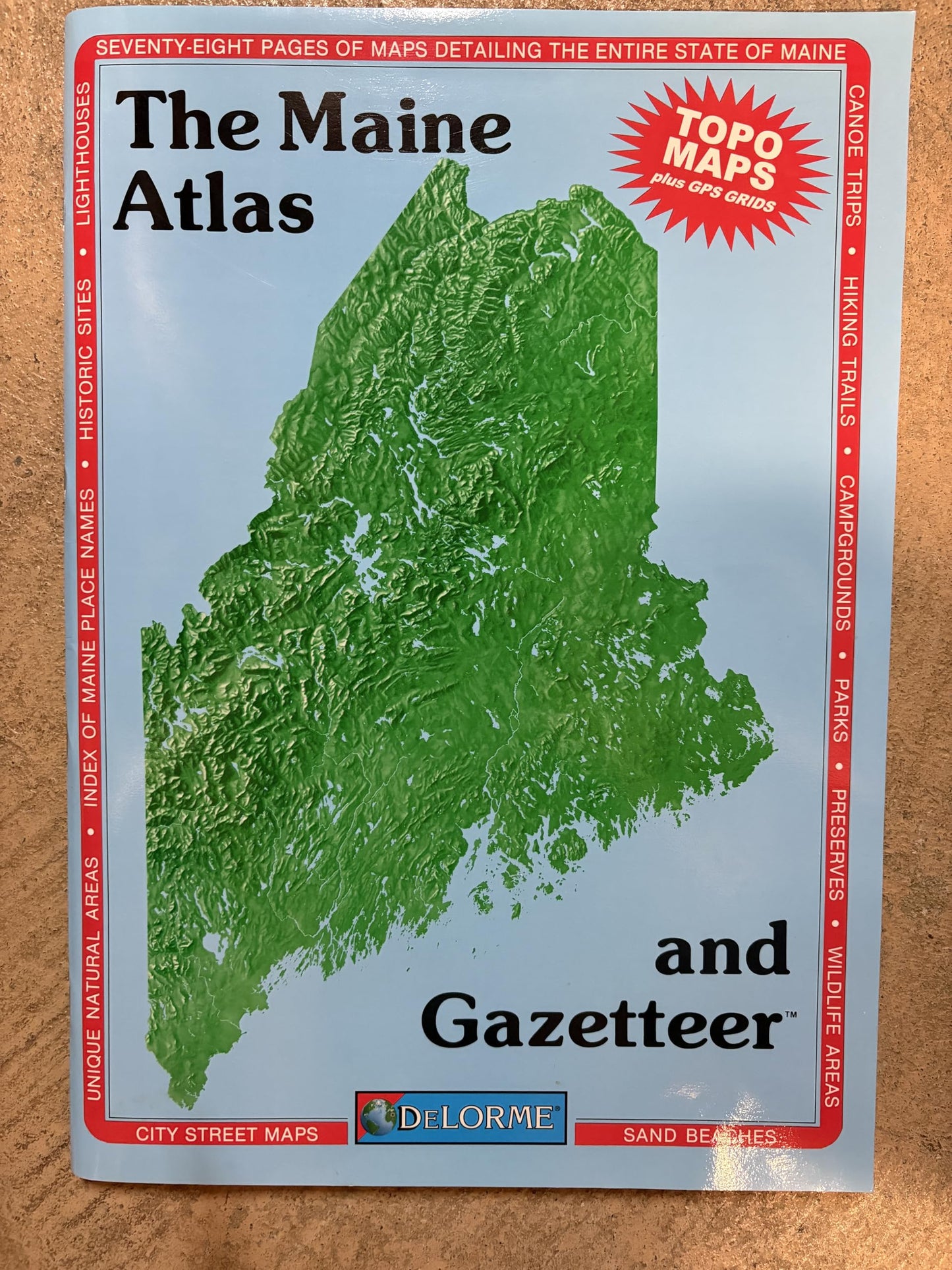 Maine Atlas and Gazetteer book cover