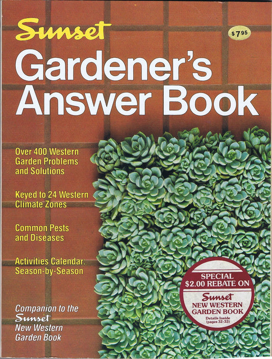 Sunset Gardener's Answer Book book cover