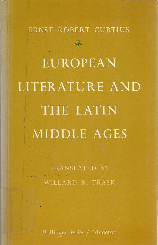 European Literature and the Latin Middle Ages