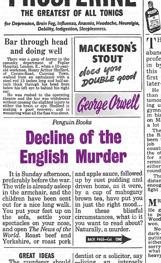 Great Ideas Decline of the English Murder book cover