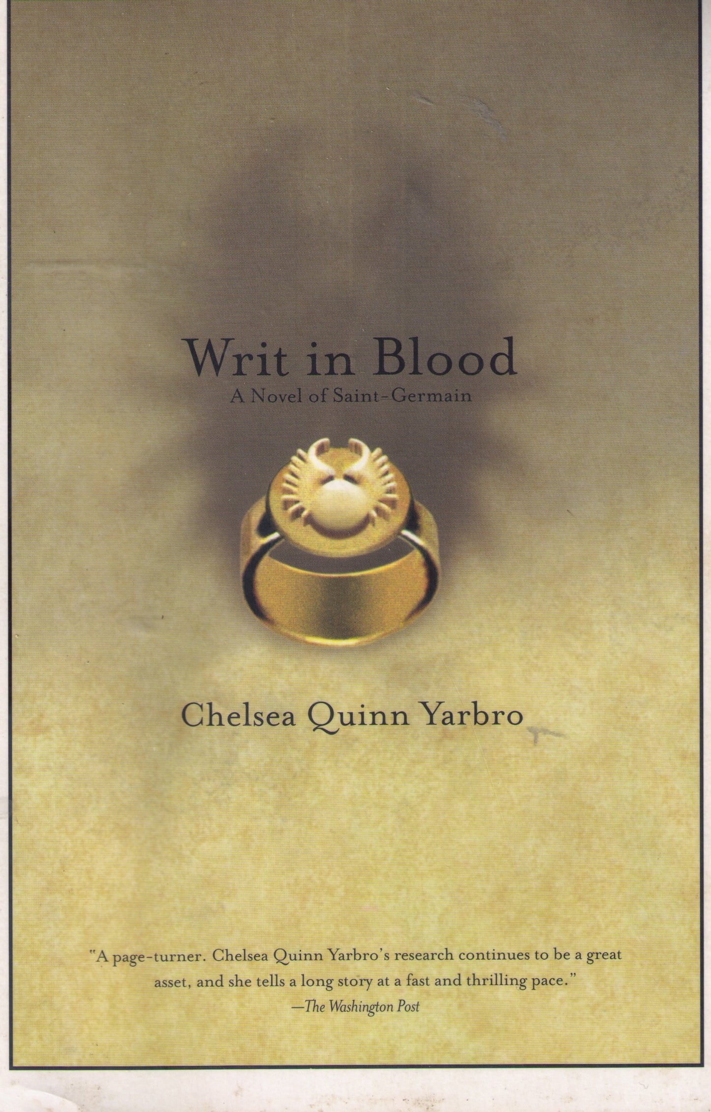 Writ In Blood: A Novel of the Count Saint-Germain (St. Germain) book cover