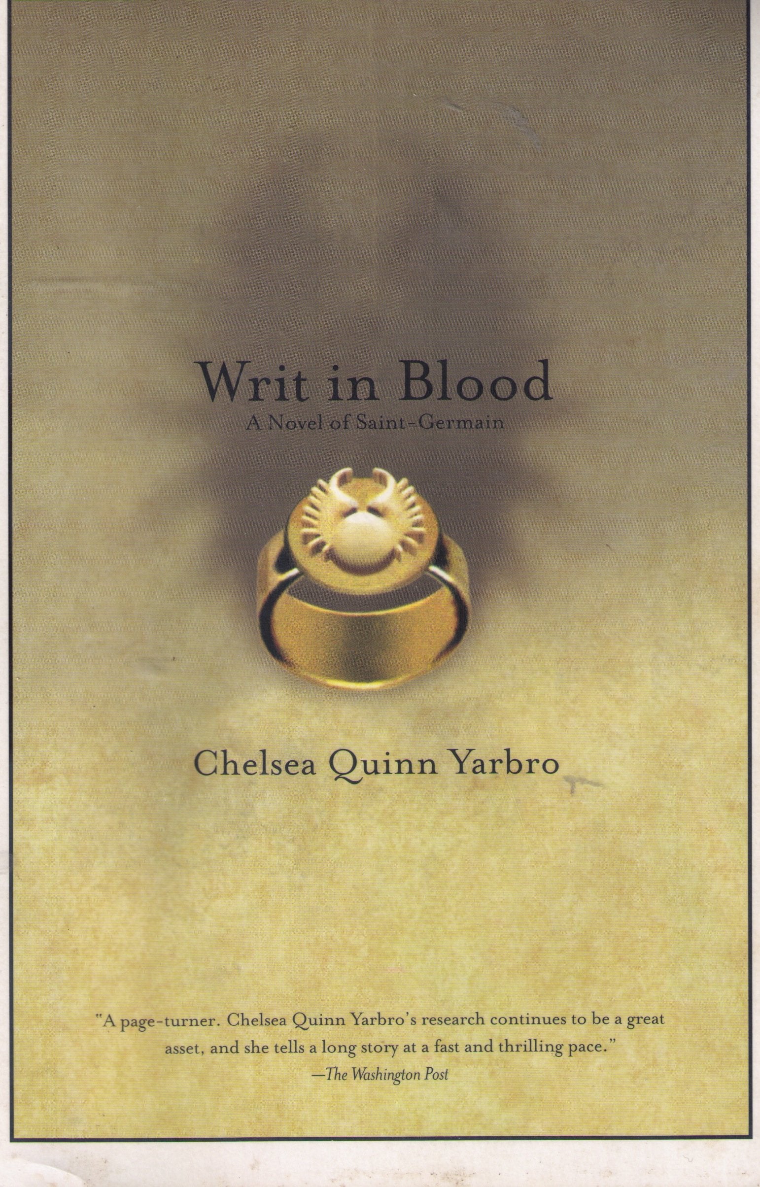 Writ In Blood: A Novel of the Count Saint-Germain (St. Germain) book cover