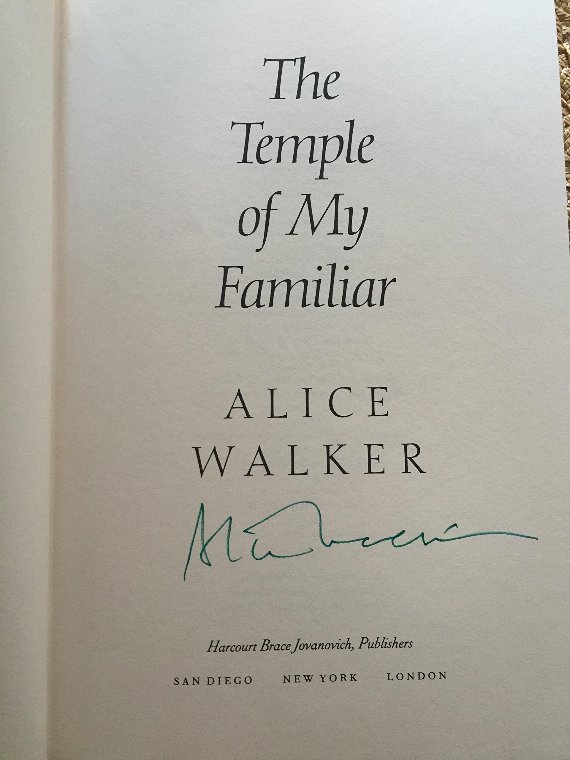 The Temple of My Familiar book cover