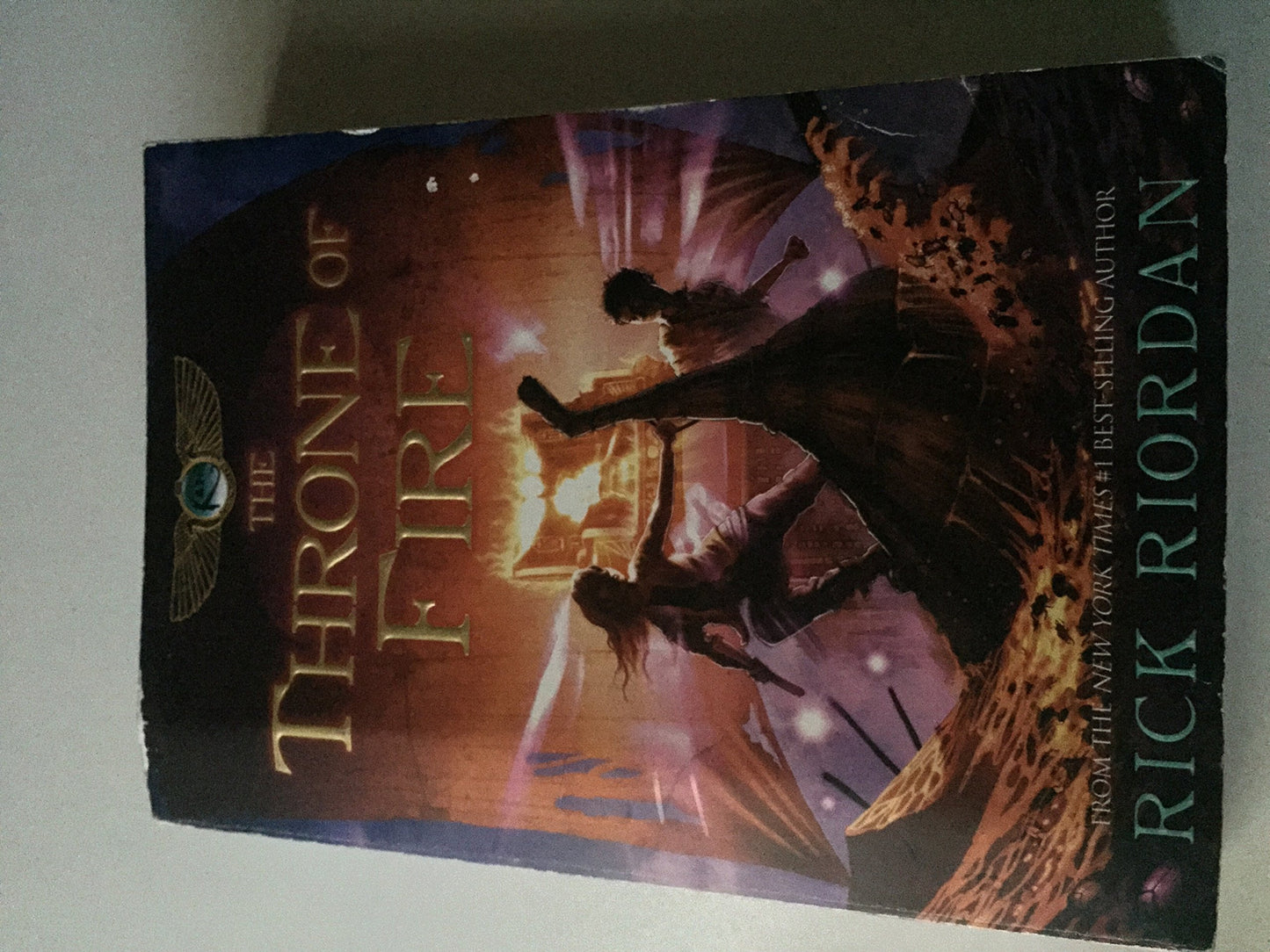 Kane Chronicles, Book Two the Throne of Fire book cover