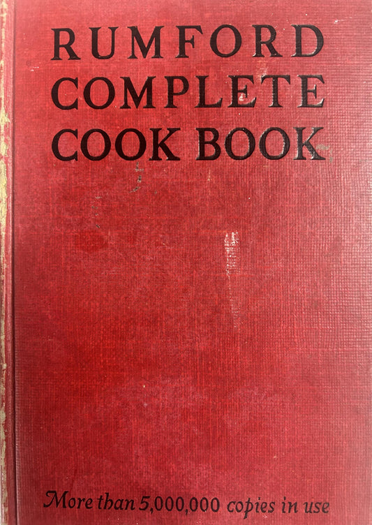 1948 Rare Cook Book "Rumford Complete Cook Book" [Hardcover] unknown book cover