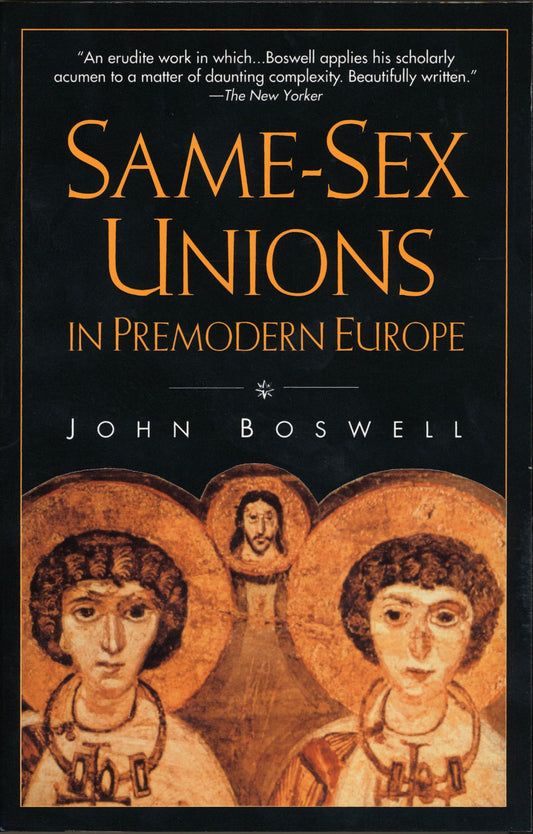 Same-Sex Unions in Premodern Europe book cover