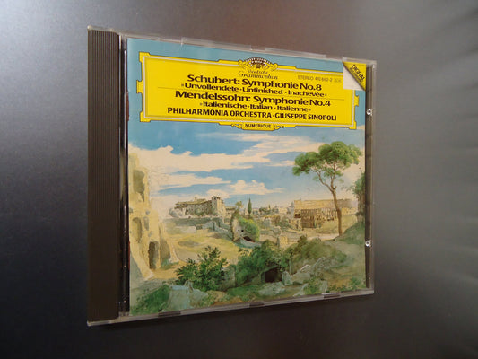 Schubert: Symphony No. 8 in B Minor, Op. 759- Unfinished / Mendelssohn: Symphony No. 4 in A Major, Op. 90- Italian book cover