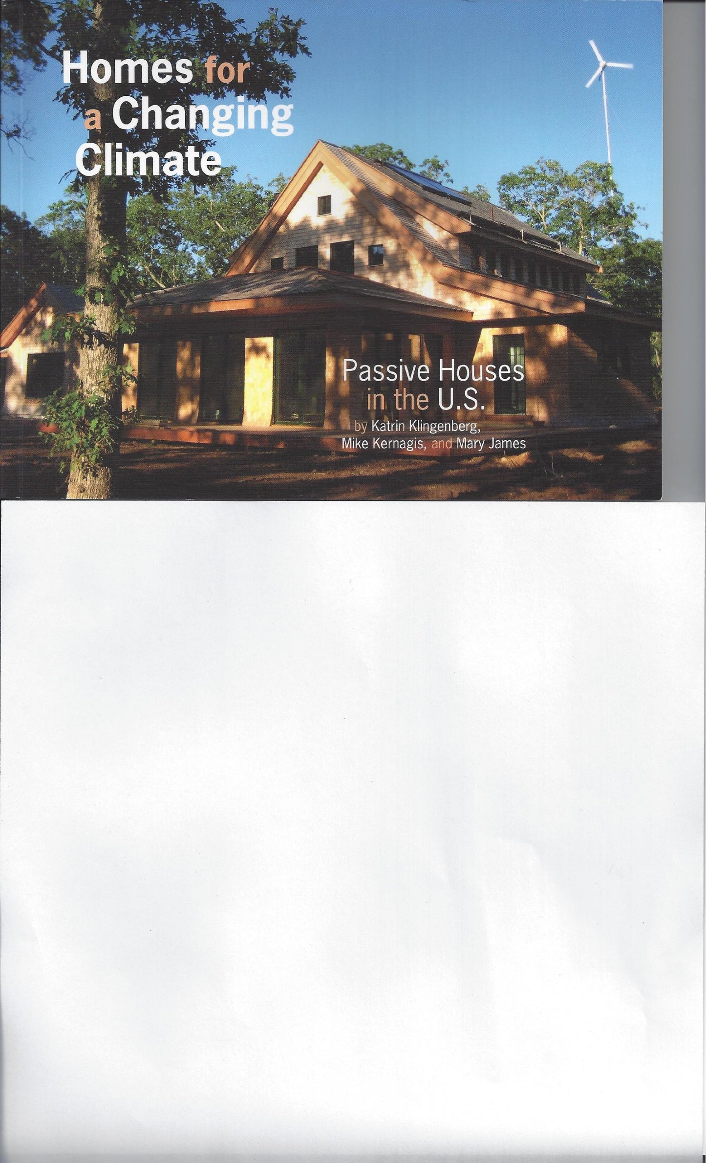 Homes for a Changing Climate: Passive Houses in the U.S. book cover