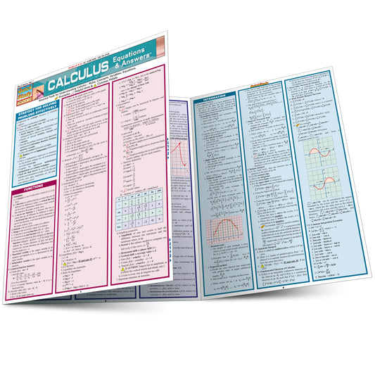 Calculus Equations & Answers: Quickstudy Laminated Reference Guide