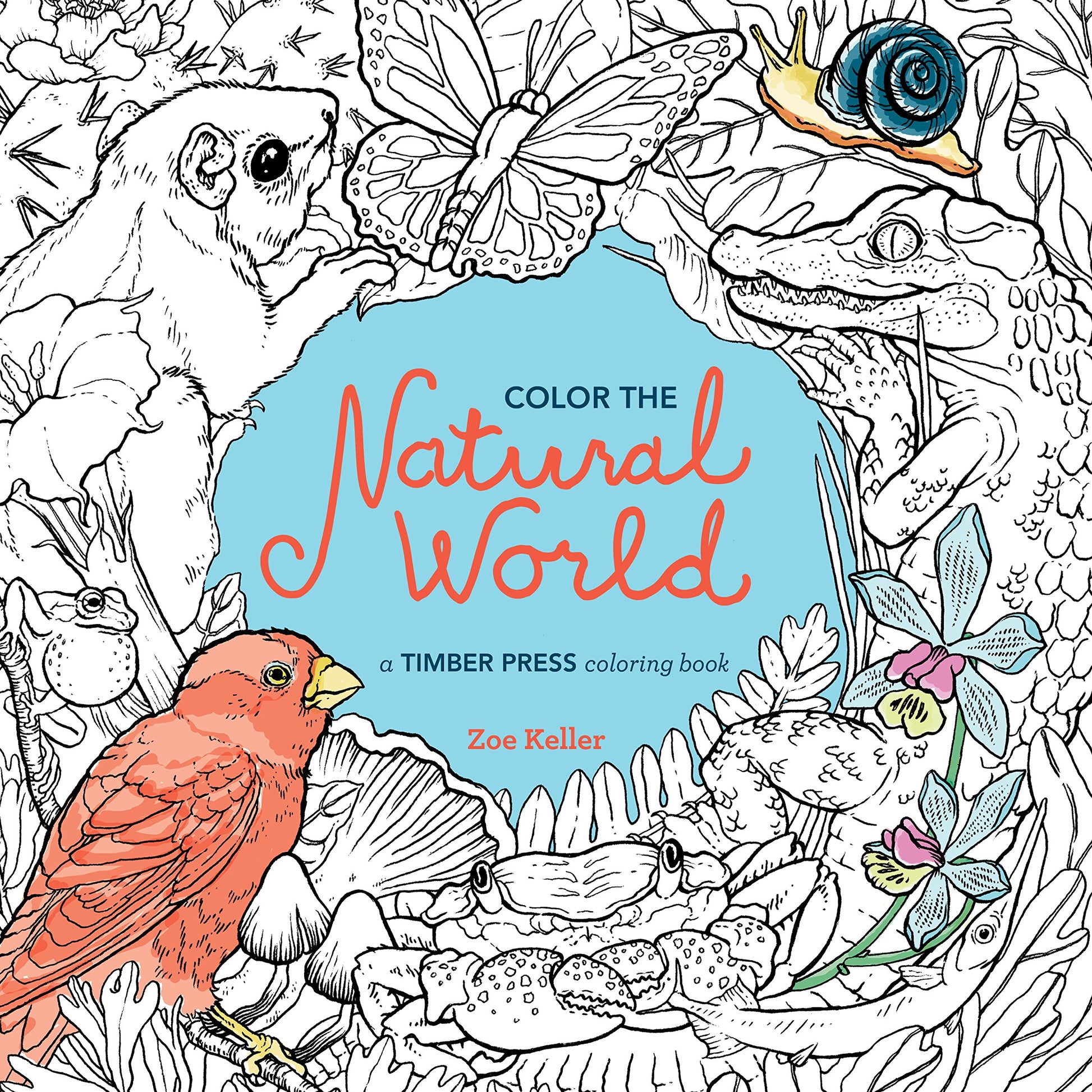 Color the Natural World: A Timber Press Coloring Book book cover