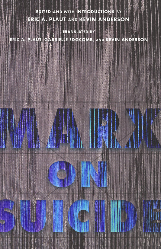 Marx on Suicide book cover