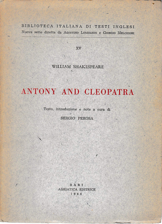 Antony and Cleopatra book cover