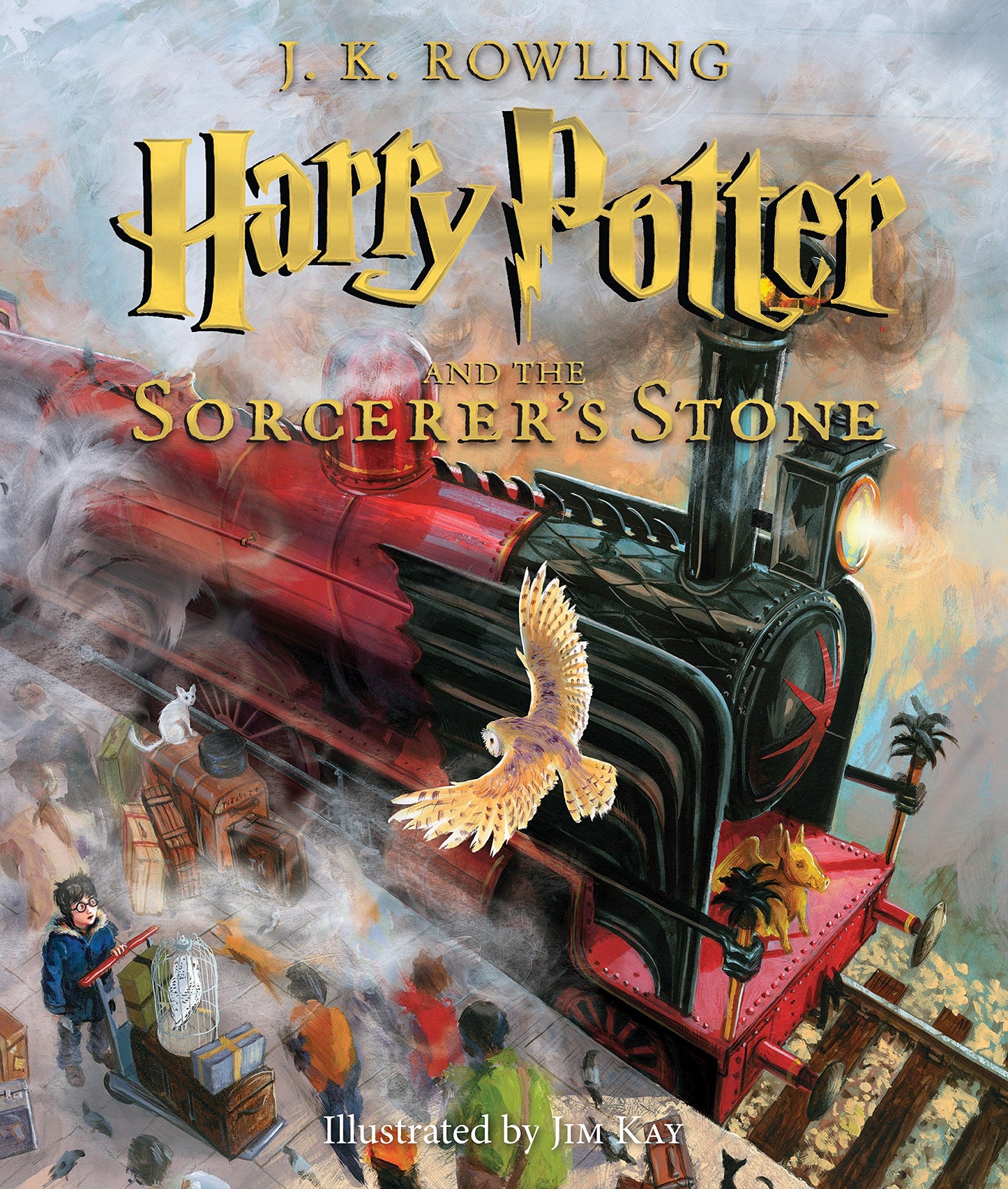 Harry Potter and the Sorcerer's Stone: The Illustrated Edition (Harry Potter, Book 1): The Illustrated Edition Volume 1 book cover